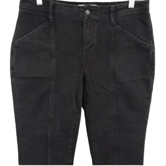 NEW Free People Flare Leg Bootcut Jeans Womens Size 28 Black Denim - Picture 2 of 6